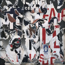 Charger l'image dans la galerie, TAILLANDIER Alexandre : Sans titre (c), collages sur toile (20x20 cm) - ART ET MISS