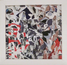Charger l&#39;image dans la galerie, TAILLANDIER Alexandre : Sans titre (f), collages sur toile (20x20 cm) - ART ET MISS