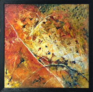 TOUSSAINT - Tierras Naranjas 1 (tableau, Acrylique au couteau et pinceau / Toile) - ART ET MISS