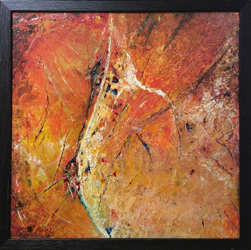 TOUSSAINT - Tierras Naranjas 3 (tableau, Acrylique au couteau et pinceau / Toile) - ART ET MISS
