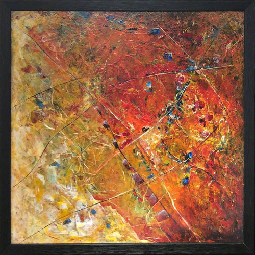 TOUSSAINT - Tierras Naranjas 4 (tableau, Acrylique au couteau et pinceau / Toile) - ART ET MISS
