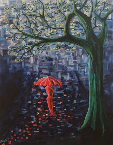 WALON Marine - Sous la pluie (tableau, Acrylique / toile) - ART ET MISS