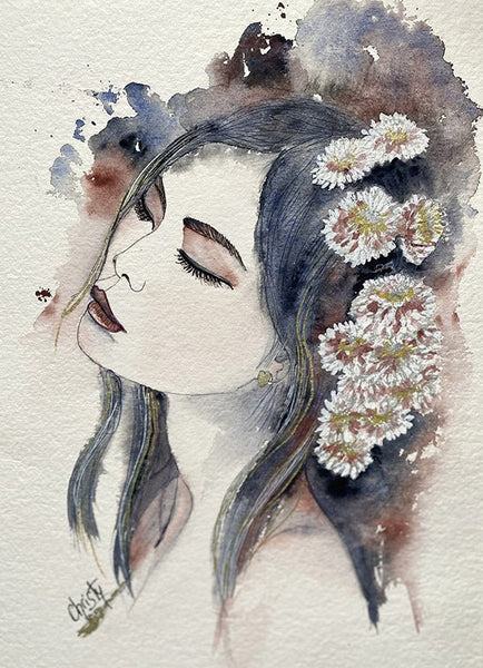 Divine fleur, tableau de Christy