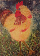 GUERRY Christiane - La Pompadour (tableau, Acrylique  / toile)