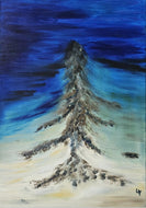 LALLEMENT Martine - Abysses, tableau abstrait, Acrylique sur toile
