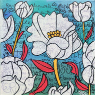 Peinture de Gilles Alliaume -White flower