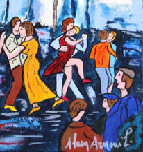 Charger l&#39;image dans la galerie, Peinture d&#39; Alain ARNOUIL - Bal du 14 juillet, détail