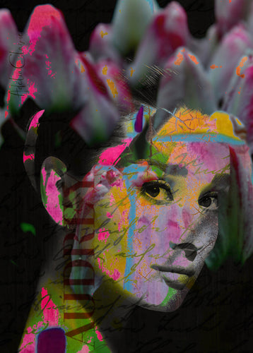 ADELIA -  Audrey beautiful Lady - Tulipe VII (Photomontage)