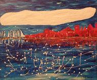 GUERRY Christiane - Ce rêve rouge (tableau, Acrylique / toile)