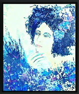BEALAFF-GIROTTO Béa - Blue rêverie , tableau encadré