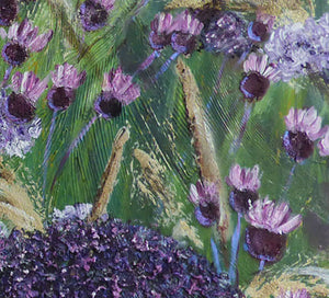CARDOSO Peggy - Souffle d'été, tableau figuratif, Acrylique  sur  toile, détail
