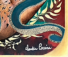 Charger l'image dans la galerie, Le poulpe, Tableau acrylique sur toile de Claudia Coccina