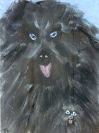 Peinture de Paola LANZI - Chien et son petit