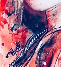 Charger l'image dans la galerie, CHRISTY - Veloutée aux couleurs rouge-groseille,signature