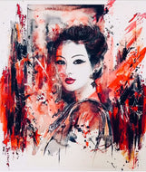 CHRISTY - Veloutée aux couleurs rouge-groseille