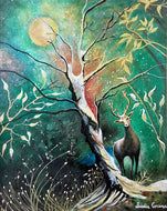 COCCINA Claudia : Trésors naturels, Tableau, techniques mixtes sur toile