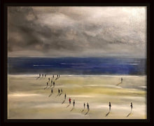 Charger l&#39;image dans la galerie, COLOMÈS Didier - Ciel d&#39;orage à Cabourg II, tableau encadré
