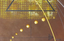 Charger l'image dans la galerie, DALUZ-GALEGO Patricia - Pyramides (tableau, Acrylique / toile), détail