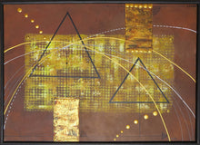 Charger l'image dans la galerie, DALUZ-GALEGO Patricia - Pyramides (tableau, Acrylique / toile), encadré