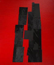 Charger l&#39;image dans la galerie, SALA Michèle - À la manière de...(ARP) Désir rouge (tableau, Acrylique / toile) - ART ET MISS