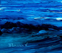 Charger l'image dans la galerie, HENRIC Florence V. - Détermination - tableau  paysage abstrait, Huile sur Toile, signature