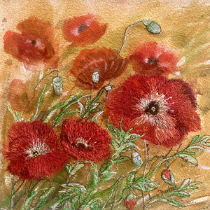 DUNBAR Ann - Scarlet  poppies,  