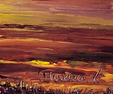 Charger l'image dans la galerie, HENRIC Florence  V.  - Esprit d'automne - tableau  paysage abstrait,signature