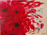 GUERRY Christiane - Flora (tableau, Acrylique  / toile)