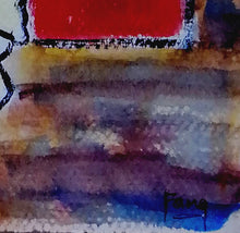 Charger l&#39;image dans la galerie, FANG Marie  - Ce moment là,  Portrait gouache sur papier canson, signature