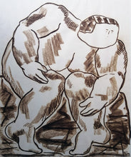 Charger l&#39;image dans la galerie, FANG Marie  - En observation,  Dessin, fusain sur papier