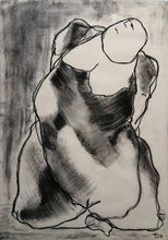 Charger l&#39;image dans la galerie, FANG Marie  - La femme imposante,  Dessin, fusain sur papier
