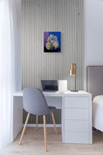 Charger l&#39;image dans la galerie, FANG Marie  - Le morceau de tissu,  Portraits Acrylique sur carton entoilé, mise en situation