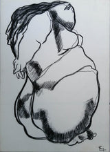 Charger l&#39;image dans la galerie, FANG Marie  - Un temps d&#39;arrêt,  Dessin, fusain sur papier