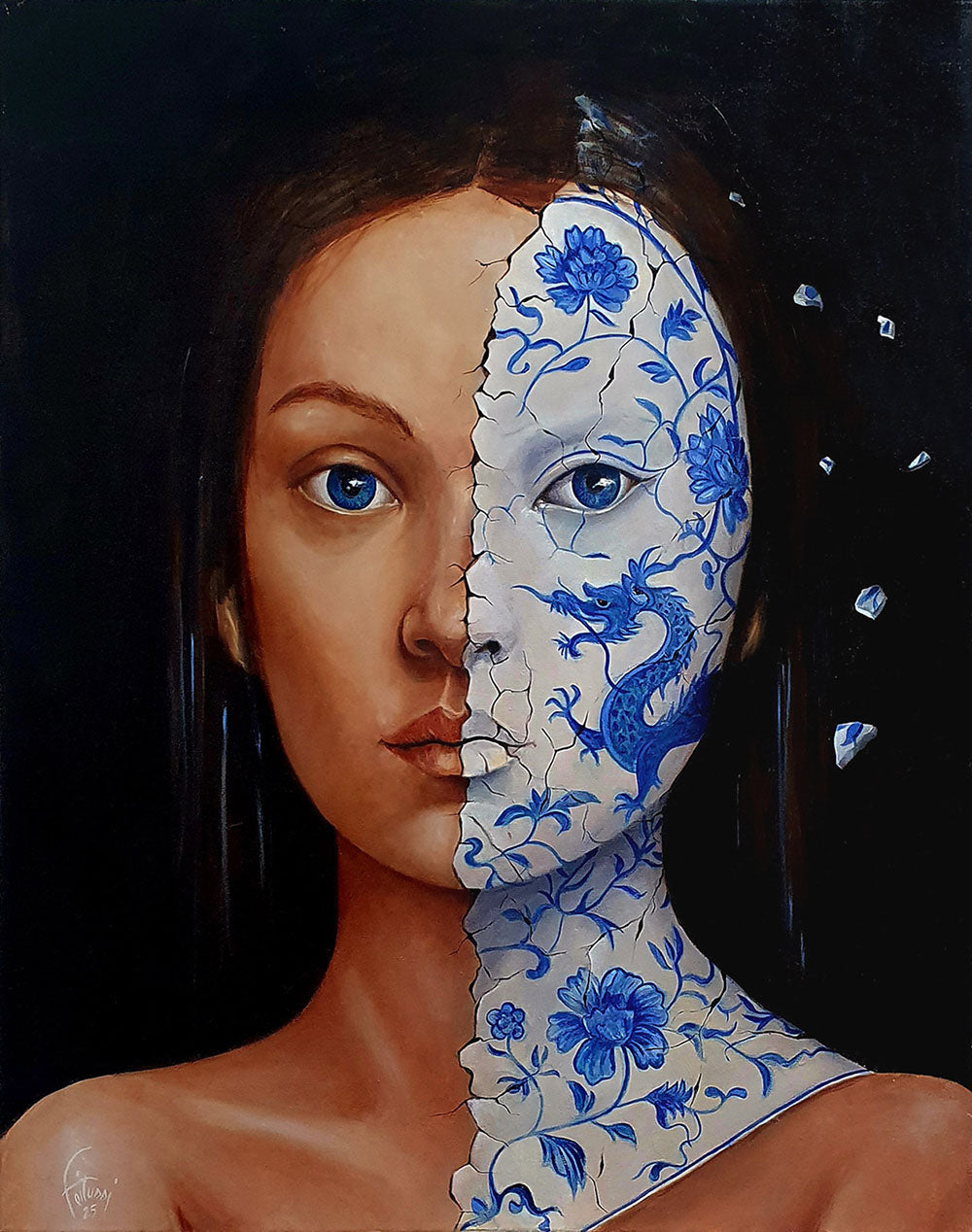 FEITUSSI Bruno - Etat d'âme, tableau, Huile  sur toile