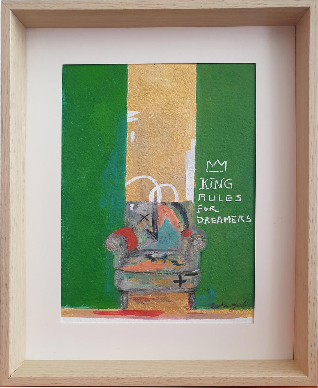 Béatrice GAICHIES - Hommage à Tapiès, Sit down (Peinture, Acrylique et cire / papier) - ART ET MISS