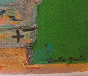 Béatrice GAICHIES - Hommage à Tapiès, Sit down- signature - ART ET MISS