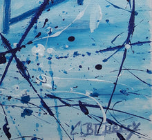 Charger l&#39;image dans la galerie, GUERRY Christiane - La chaise bleue (tableau, Acrylique  / toile), signature