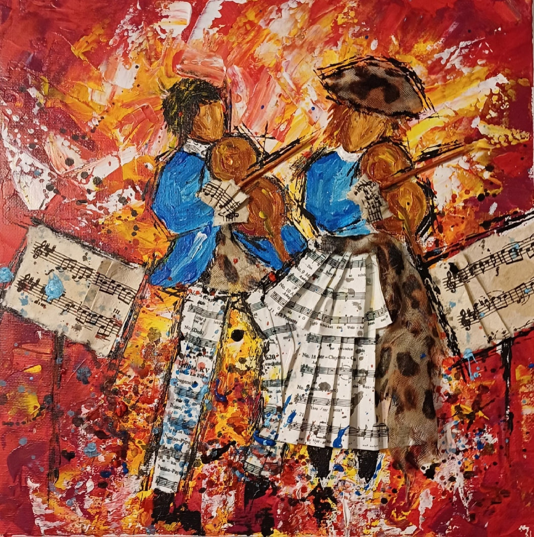 GUERRY Christiane - Le couple de violonnistes 