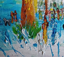 Charger l&#39;image dans la galerie, Peinture de Christiane GUERRY - Le Negresco, détail de la matière