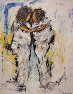 Christiane Guerry-  Un secret,acrylique. sur papier