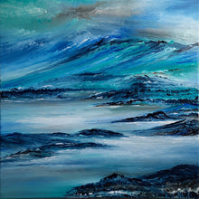 Charger l&#39;image dans la galerie, HENRIC Florence  V.  - Au fil du temps - tableau  paysage abstrait, Huile sur Toile