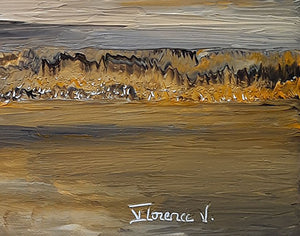 HENRIC Florence  V.  -  Eclats d’Amour  - tableau signature