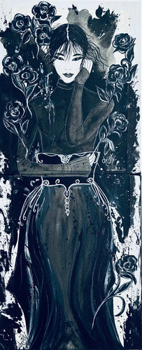 CHRISTY - Amaya (tableau, encre et acrylique / papier marouflé sur toiles)