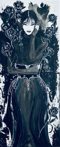 CHRISTY - Amaya (tableau, encre et acrylique / papier marouflé sur toiles)