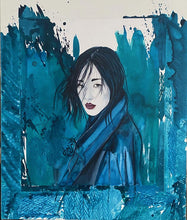 Charger l&#39;image dans la galerie, Peinture  de  CHRISTY - Mysterious portrait de femme