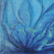 LALLEMENT Martine - Intensément bleu, tableau abstrait, Acrylique sur toile