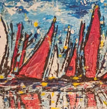 Charger l'image dans la galerie, GUERRY Christiane - Là-bas (tableau, Acrylique / toile), détail