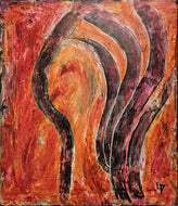 LALLEMENT Martine - Miroir de l'âme, tableau, acrylique / toile