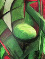 LALLEMENT Martine - Composition VI,  tableau, Acrylique sur toile