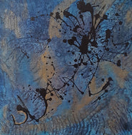 LALLEMENT Martine - Confinement 3,  tableau, Acrylique sur carton entoilé